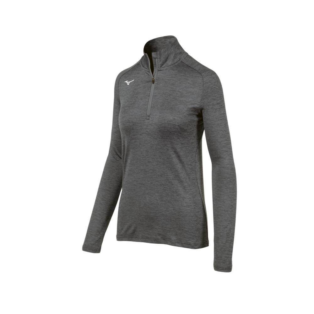Damske Pulóver Mizuno Alpha ½ Zip Siva Vypredaj NJPH73914
